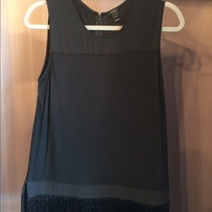 J.Crew Fringe Bottom Sleeveless Blouse